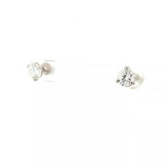 14k White Gold 1.70ct F VS2 Round Diamond Stud Earrings