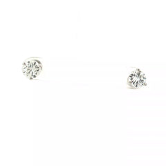14k White Gold 1.70ct F VS2 Round Diamond Stud Earrings