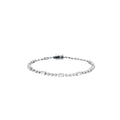 14k White Gold 2.00ct Straight Baguette and  1.10ct Round  E VS2 Round Diamond Bracelet