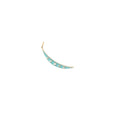 14k Yellow Gold .05ct G SI1 Round Diamond and Turquoise Enamel Necklace