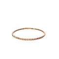 14k Rose Gold 1.01ct G VS2 Round Diamond Flex Bangle Bracelet