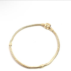 Pre-Owned 14k Yellow Gold Pandora Snake Chain Bracelet