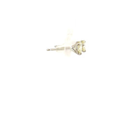 14k White Gold .90ct J K VS2 Round Diamond Stud Earrings