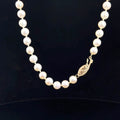 14k Yellow Gold 5.5mm Japanese Pearl Necklace 20"inch
