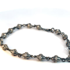 Sterling Silver 18.0 Gram Men's Bracelet with Round Cubic Zirconium