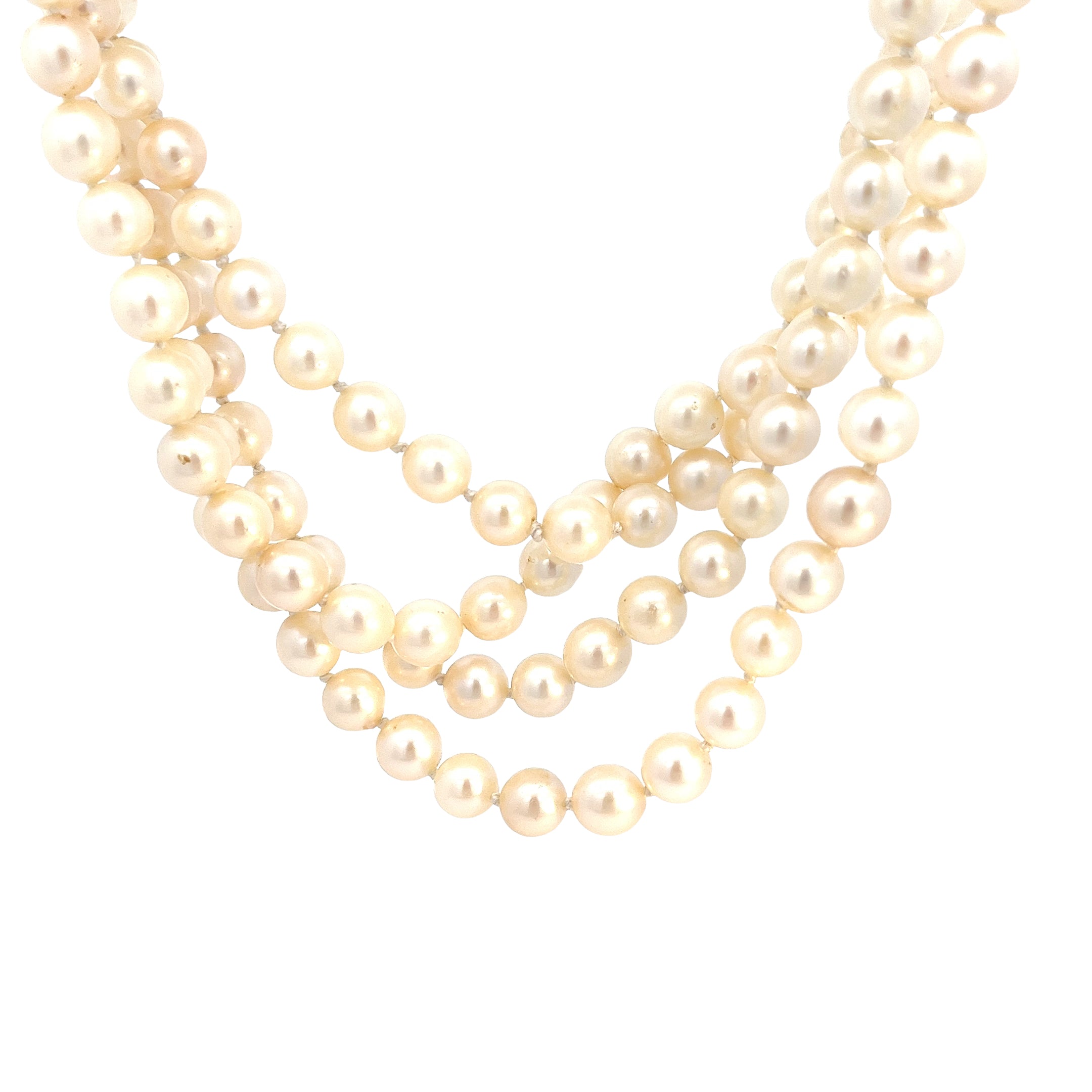7.25mm Salt Water Pearl Necklace 48inch