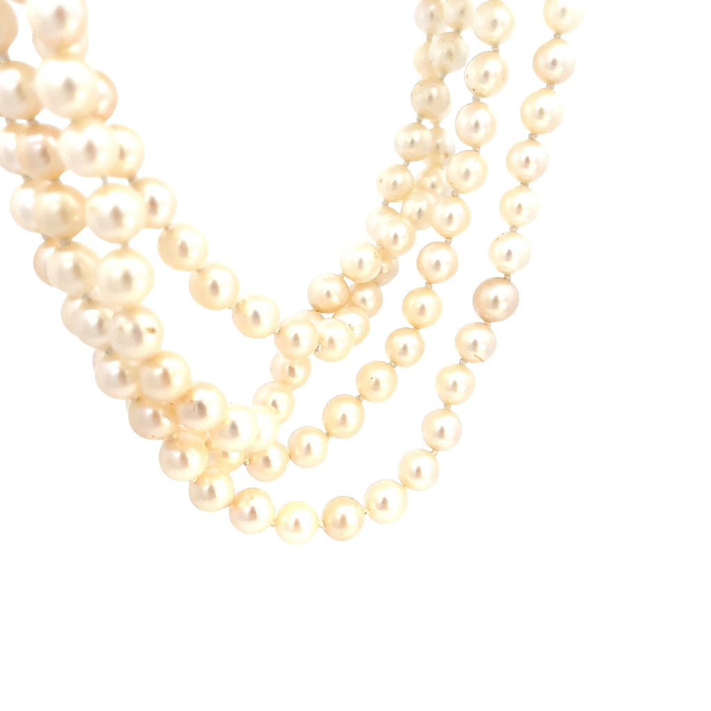 7.25mm Salt Water Pearl Necklace 48inch