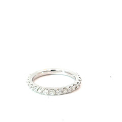 14k White Gold 1.15ct F VS2 Round Diamond Eternity Ring