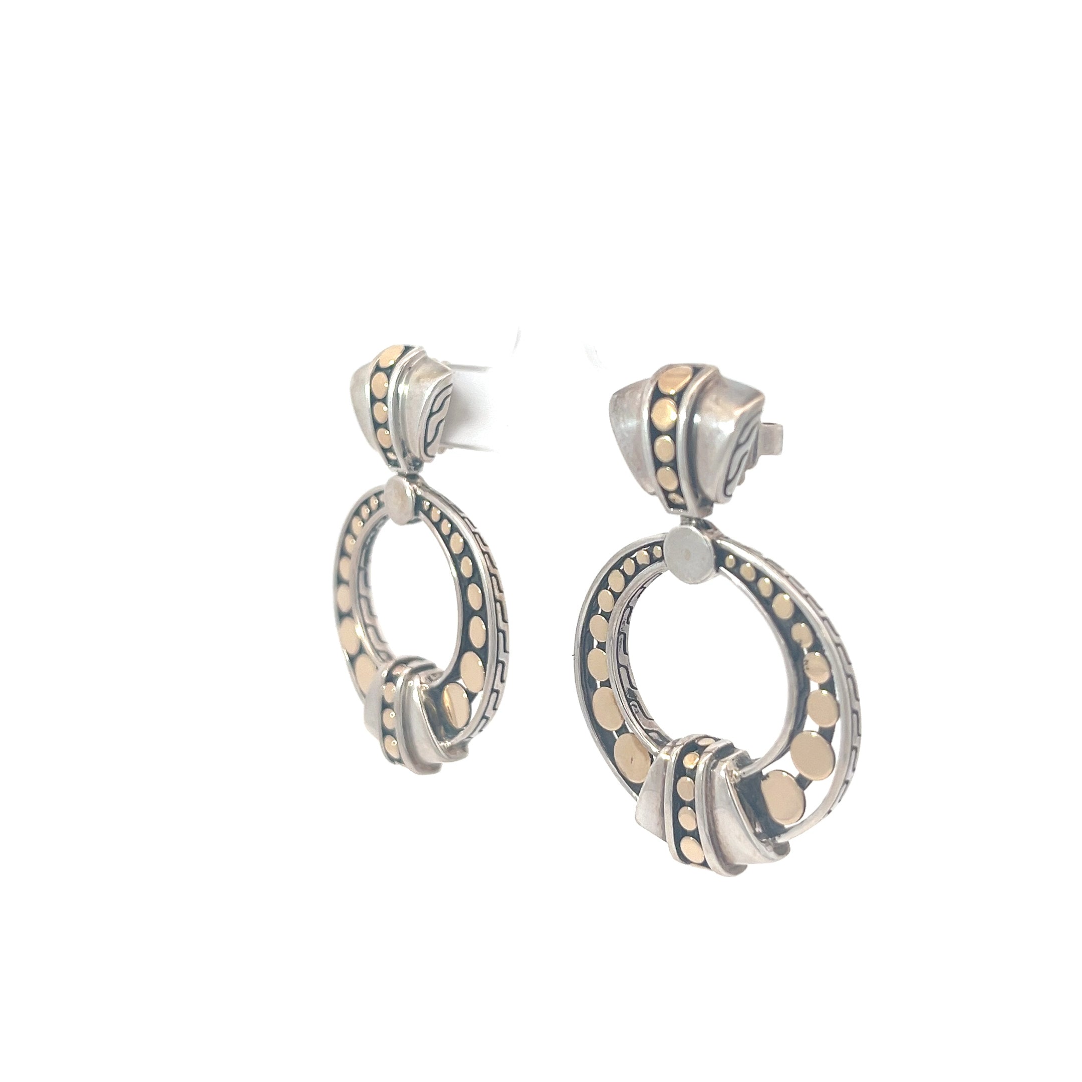 Pre-Owed John Hardy Dot Collection Door Knockers Earrings