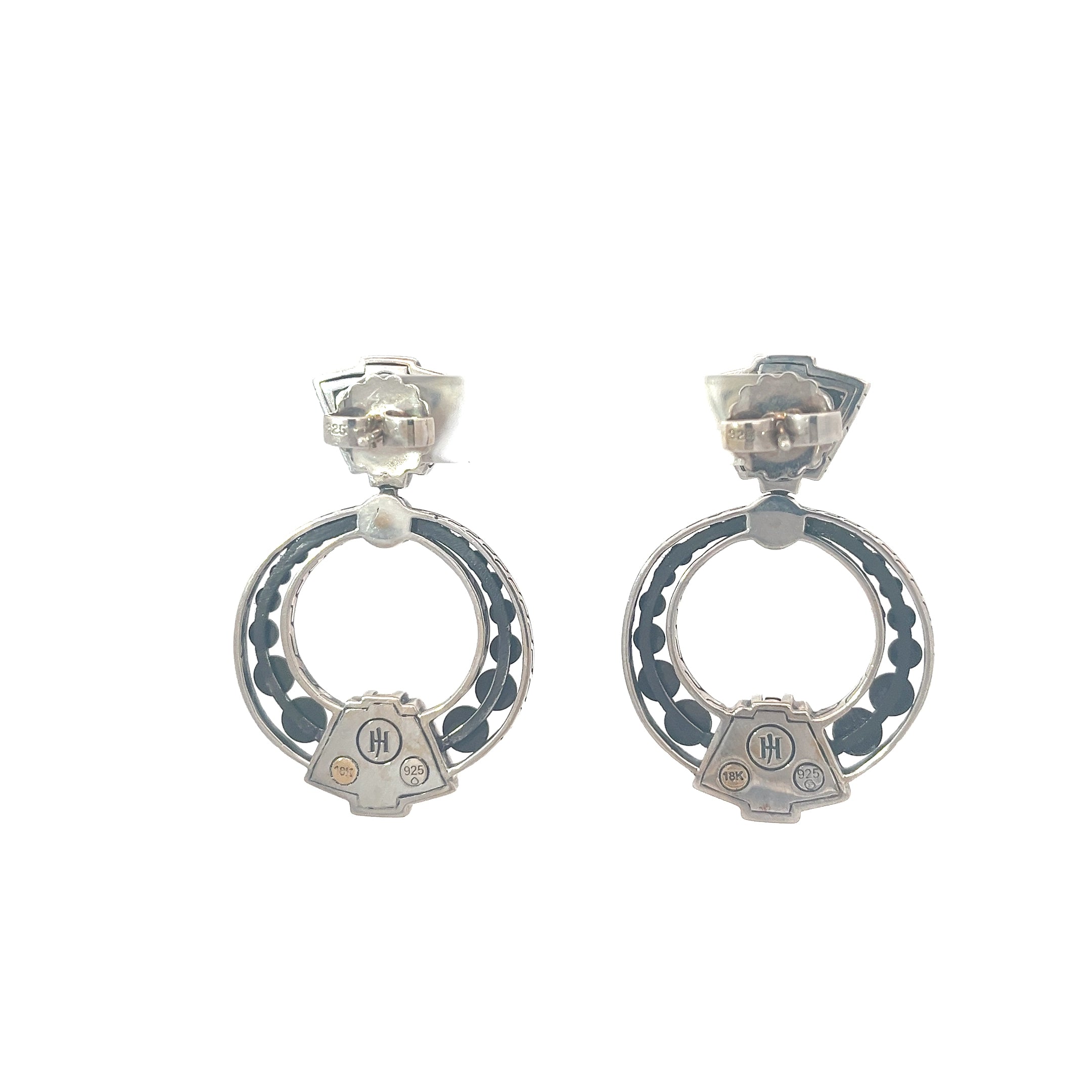 Pre-Owed John Hardy Dot Collection Door Knockers Earrings