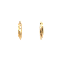 14k Yellow Gold 3.50 Gram Double Hoop Earrings