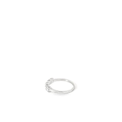 14k White Gold .83ct F VS2 5 Diamond Anniversary Band