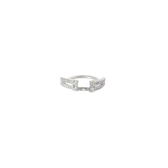 14k white gold .40ct G VS2 Round Diamond Jacket Ring