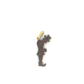 18k Yellow Gold Colombian Emerald Wood Miner Farmer