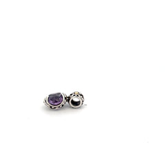 Pre-Loved John Hardy Batu Sari 18k Yellow Gold and 925 Silver Purple Amethyst Pendant