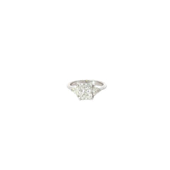 14K WHITE GOLD 1.40CT H VS2 RADIANT DIAMOND ALONG THE SIDE .75CT F VS2 TRILLON DIAMOND CERTIFIED BY GIA #2235353873