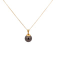 18k Yellow Gold Tahitian 13.50 mm Pearl Necklace