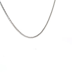 14k White Gold 12.2 gram S Link High Polish Necklace 18"inch