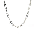 14k White Gold 13.20gram Paper Clip Necklace 3.5mm 20"inch