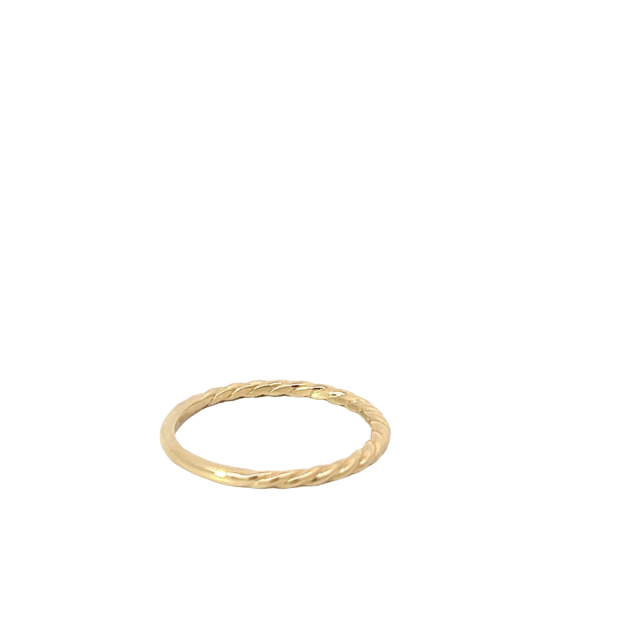 14k Yellow Gold Rope Band 1.7 mm