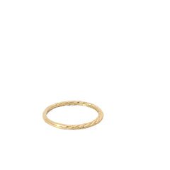 14k Yellow Gold Rope Band 1.7 mm