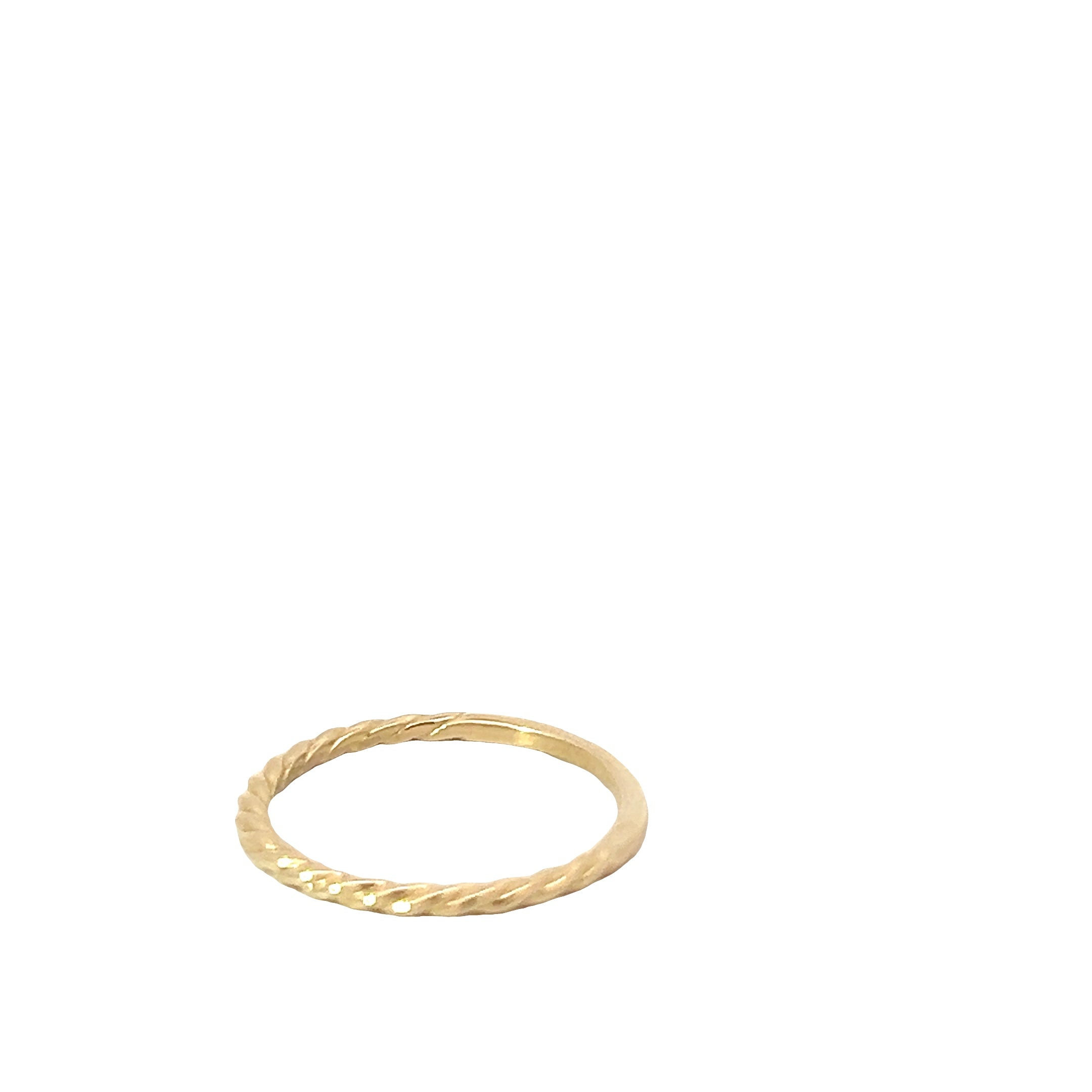 14k Yellow Gold Rope Band 1.7 mm