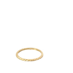 14k Yellow Gold Rope Band 1.7 mm