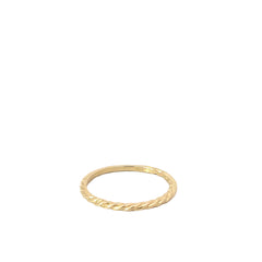 14k Yellow Gold Rope Band 1.7 mm