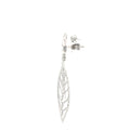 18k White Gold 1.50ct G VS2 Marquise/ 1.00ct G VS2 Round Diamond Meller Earrings