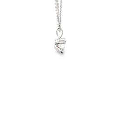 14k White Gold 1.23ct J VS2 Round Diamond Solitaire Pendant