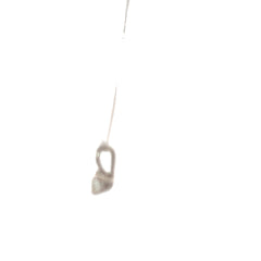 14k White Gold .25ct H SI1 Round Old Mine Cut Solitaire Necklace