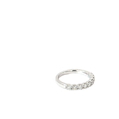 18k White Gold .50ct F VS2 Round Diamond Band