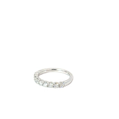 18k White Gold .50ct F VS2 Round Diamond Band
