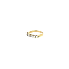 18k Yellow Gold .40ct E VS2 Round Diamond Band Ring