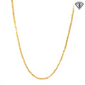 14k Yellow Gold Diamond Cut Bead Necklace 6.6 gram 18" inch