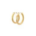 18K YELLOW GOLD 5.8 GRAM 1 1/2 INCH OVAL HOOP EARRINGS