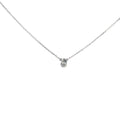 14k White Gold .25ct H I SI1 Pear Shaped Diamond Solitaire Pendant