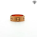 Pre-Loved Cartier "Love Unlimited " Ring 18k Yellow Gold 6.5mm Size 7 with Box/ Certificate