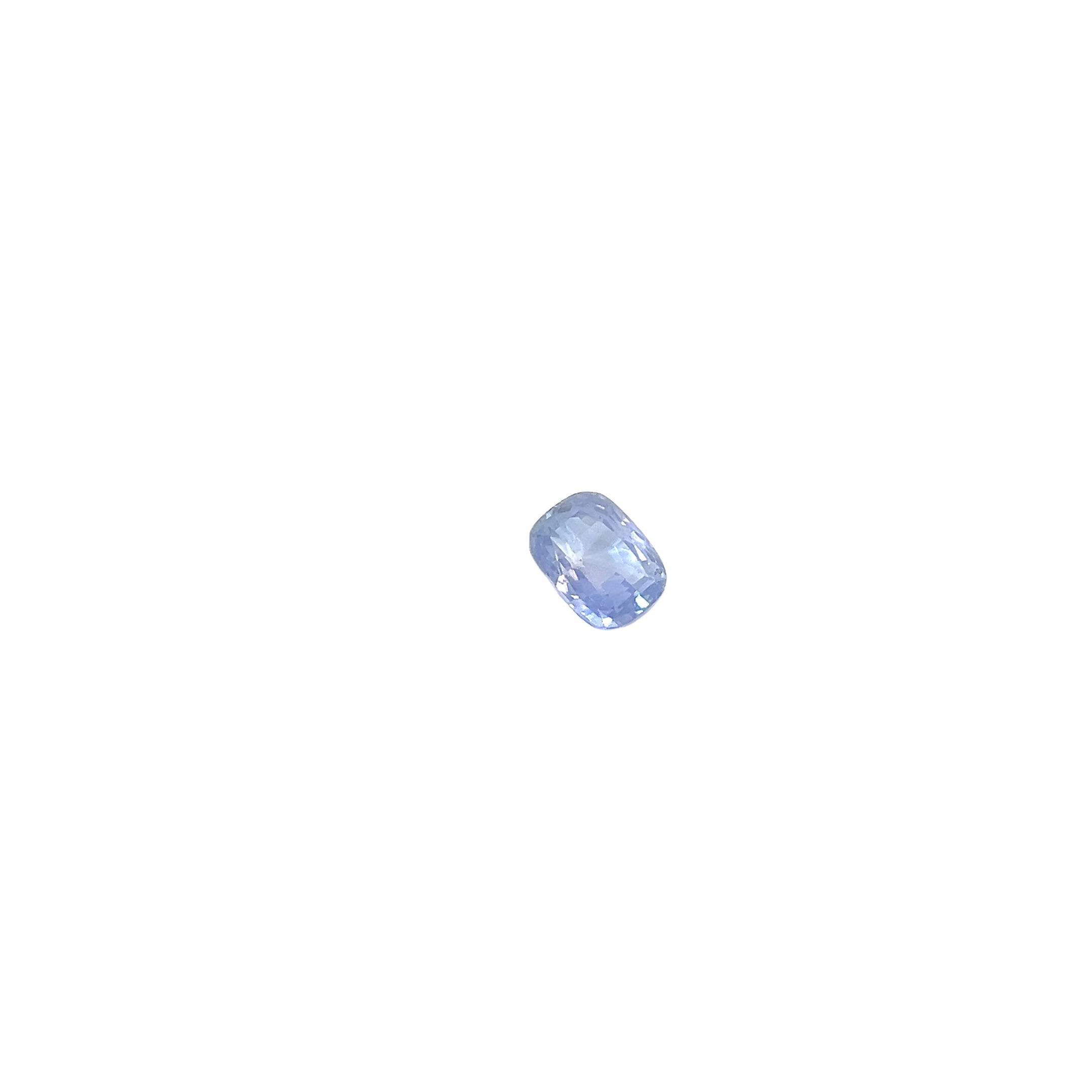 4.44CT CUSHION VIOLETISH BLUE  GIA