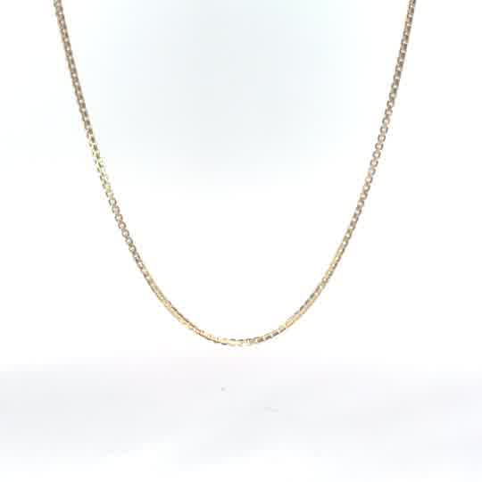14k Yellow Gold 9.8Gram Box Chain 22 inch 1.64mm