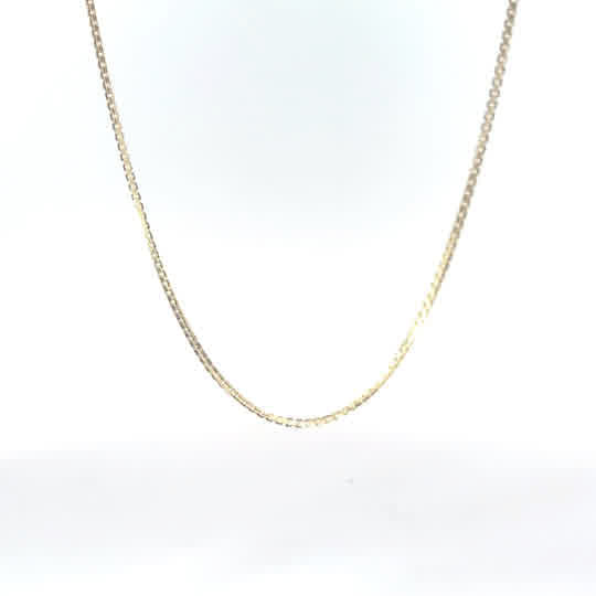 14k Yellow Gold 9.8Gram Box Chain 22 inch 1.64mm