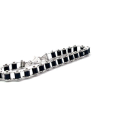 14k White Gold 20 Gram Motor Cycle Chain Link Bracelet