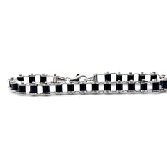 14k White Gold 20 Gram Motor Cycle Chain Link Bracelet