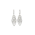 18k White Gold 1.61ct G VS2 Round Diamond Chandelier Earrings.