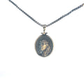 Sterling Silver 25.6 gram Necklace with a Jesus Face Pendant