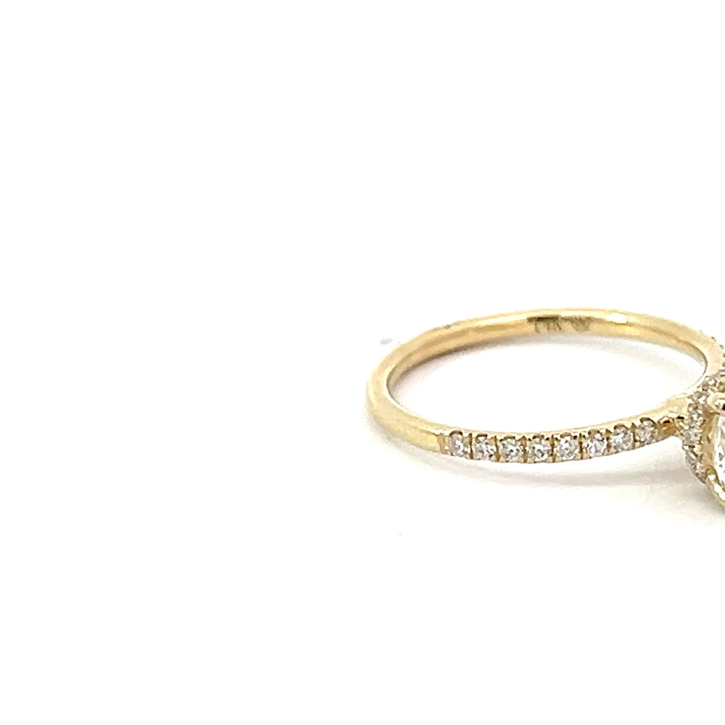 14k Yellow Gold 1.31 VVS2 Round Center Diamond /.25ct G SI1 Round Diamond Engagement Ring Size 6.5 Certified By Gia# 2239226928