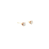 14k yellow gold 1.00CT G SI1 ROUND Diamond Stud earrings