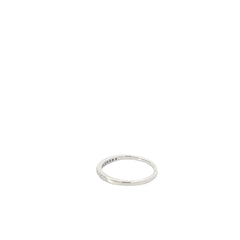 10k White Gold .15ct G SI1 Round Diamond Stackable Band