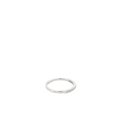 10k White Gold .15ct G SI1 Round Diamond Stackable Band