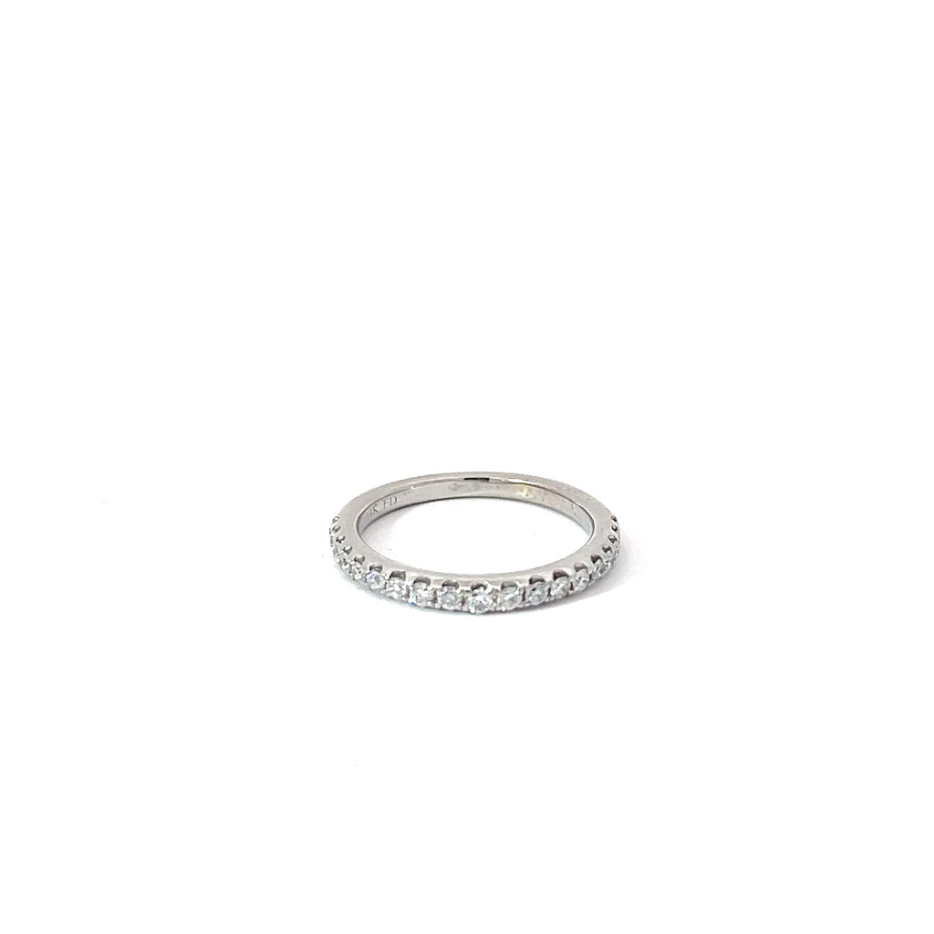 14k White Gold .25ct G SI1 Round Diamond Anniversary Wedding Band